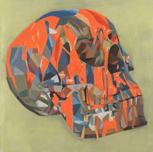 Doom Loop#19, Cel-Vinyl Acrylic on Watercolor paper, 91x91cm