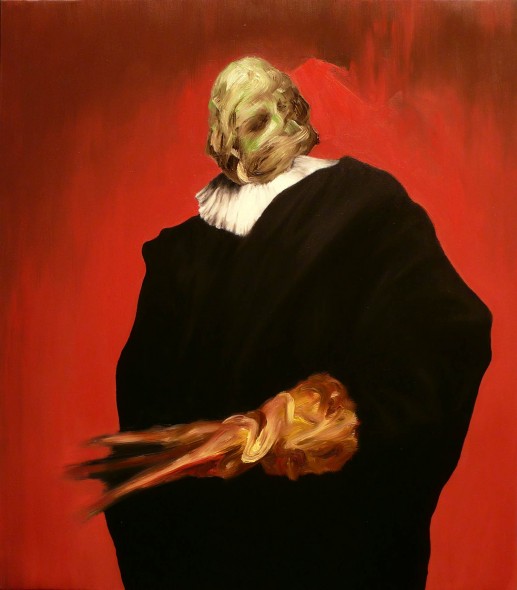 ALESSANDO PAGANI Untiteld (Van Dyck II) - 2011 - olio su tela - 50x57
