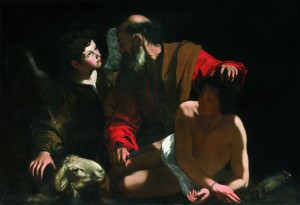 Caravaggio Sacrificio Isacco (a lume di notte)