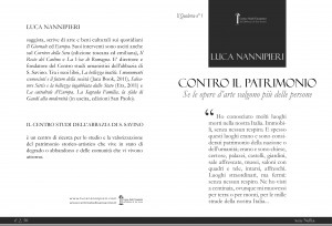 Contro il Patrimonio - Luca Nannipieri Coperta
