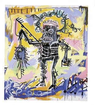 'Untitled' (1981) by American artist Jean-Michel Basquiat (1960-1988), Mia and Patrick Demarchelier collection