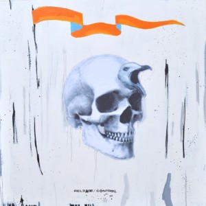 05. Release-Control. 2012. mixed media on wood. 100x100 cm (2)