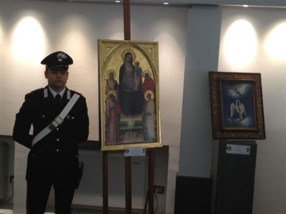 sequestro opere d'arte dei carabinieri ottobre 2012