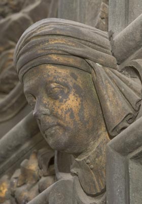 Porta Nord del Battistero, autoritratto Ghiberti