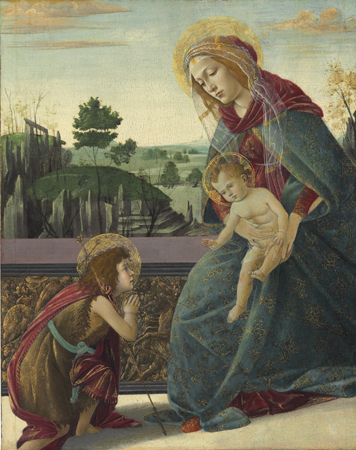 Botticellii_The Madonna and Child with the infant saint John the Baptist