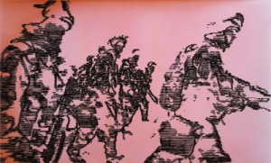 t_history, 140x250, smalto su tela, 2007c collezione vaf stiftung