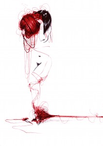 Angela Viola - MAtaSSE . 2012 - inchiostro su carta - cm 17 x 24