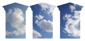 Il tempio di Hera - tecnica mista su carta - cm