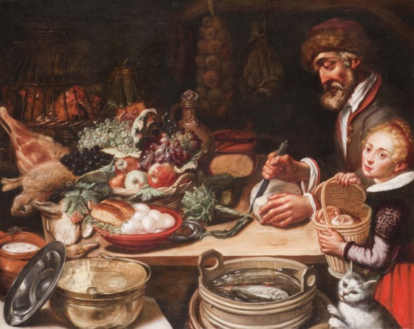 Pieter Cornelisz van Rijck, La Cucina del Contadino, olio su tela, 1615 ca.