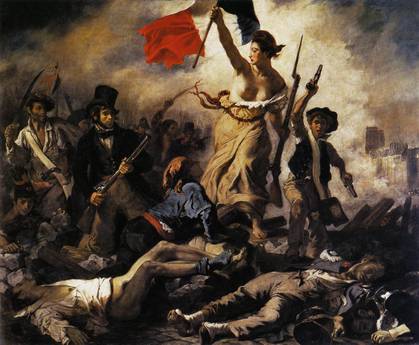 ARTE: LIBERTA' CHE GUIDA POPOLO DELACROIX LASCIA LOUVRE La Liberté guidant le peuple
