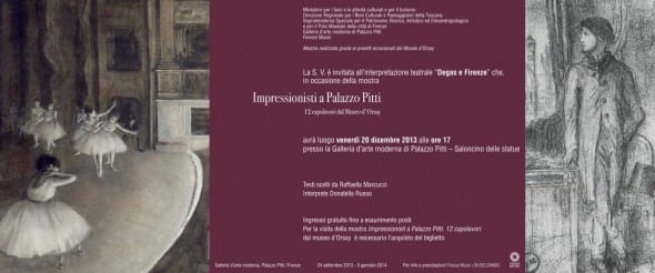 invito degas e Firenze