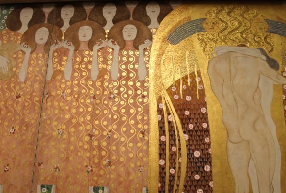 Klimt a Milano Fregio di Beethoven: Coro degli Angeli della Redenzione (Foto: Luca Zuccala © ArtsLife)