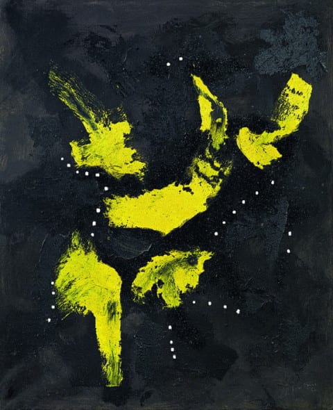  Lucio Fontana (1899 - 1968) Concetto Spaziale, 1957,olio, glitter e buchi su tela, 100 x 81,4 cm  stima € 700.000 - 1,000.000  Asta 20 maggio 2014 
