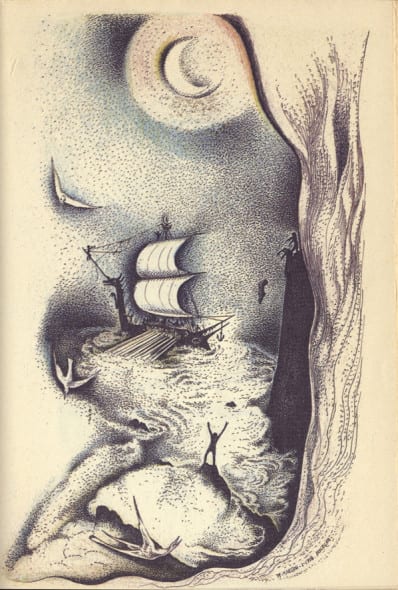 Alberto Martini Oderzo 1876-Milano 1954 Les Orientales di Victor Hugo (ed. Paris, Hetzel, s.d.) con “miniature moresche” a china e acquarello dell'artista, firmato e datato 1917-1918. Esemplare unico 