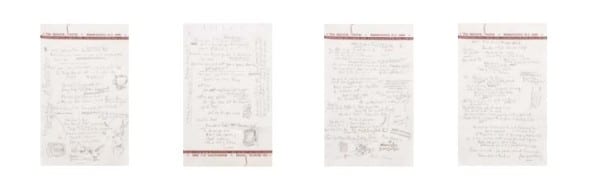 Dylan, Bob, Original working autograph  manuscript with corrections, revisions and  additions, comprising the essential final draft  lyrics for “Like a Rolling Stone.” Est. $1-2 million
