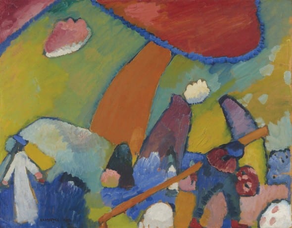 Wassily Kandinsky (1866-1944)  Strandszene  52.8 x 67 cm, 1909  $17,189,000  (Christie's, 06.05.2014) 