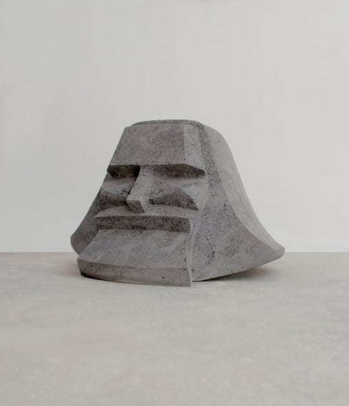 Pedro Reyes The Head of Karl Marx 2014 Volcanic stone 48 x 77 x 71 cm Base 85 x 75 x 75 cm © the artist; courtesy Lisson Gallery, London