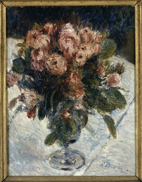 Renoir - Roses mousseuses vers 1890 ht 35.5 x 27 cm Musee d Orsay Paris Copyright RMN