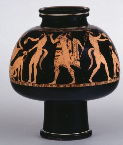 Психтер аттико, краснофигурная ваза, 500-480 г. до Р.Х. глина  Происхождение: Черветери Лондон, Британский музей, инв. 1868,0606.7