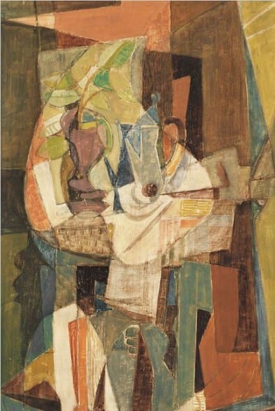 430 AFRO Udine 04/03/1912 - Zurigo 24/07/1976  		  Immagine Opera	 Senza titolo, 1947 olio su tavola cm. 118x73, firma e anno in basso a destra, dichiarazione d'autenticità, datata 1992 a cura di Valeria Gramiccia (Roma). Bibliografia: -"Catalogo Generale Ragionato", Editore DataArs, pagina 76 repertorio 172. -"Venice Design", The Murray and Isabella Rayburn Foundation (New York), pagina 49 su commento di Giovanni Carandente. Stima €	 a richiesta	  