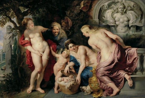 Питер Пауль Рубенс. Нахождение младенца Эрихтония. Ок.1616