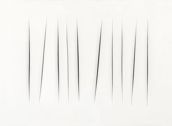 LUCIO FONTANA - Concetto spaziale, Attese