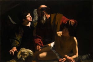 Bartolomeo Cavarozzi, The Sacrifice of Isaac, oil on canvas