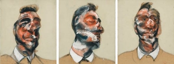 FRANCIS BACON 1909 - 1992 THREE STUDIES FOR PORTRAIT OF GEORGE DYER  Estimate  15,000,000 — 20,000,000 GBP