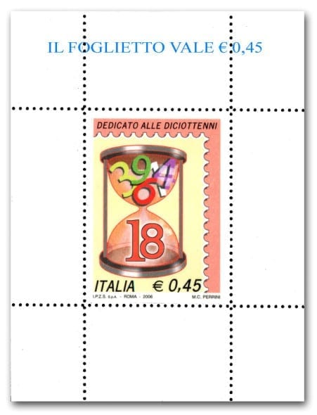 (2 bis) Diciottenni rosa foglietto