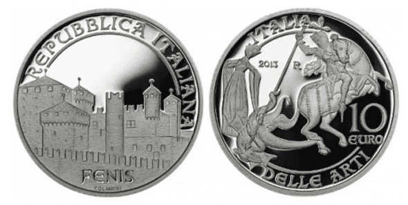 Монета серии «Искусство Италии». Номинал монеты - 10 евро, драгоценный металл – серебро 925-й пробы, качество чеканки – «пруф», масса – 22 г, диаметр – 34 мм, тираж - 7000 штук.