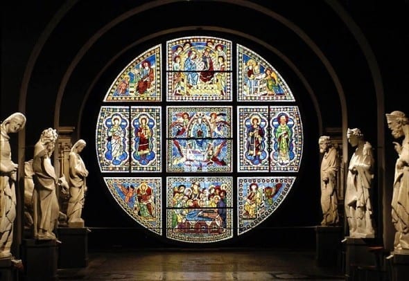 la vetrata di Duccio Buoninsegna
