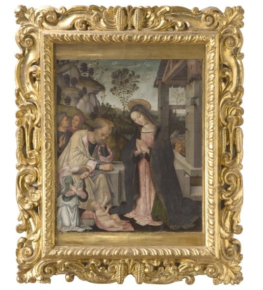 Seguace del “Pintoricchio” (primo decennio del '500) Adorazione dei pastori