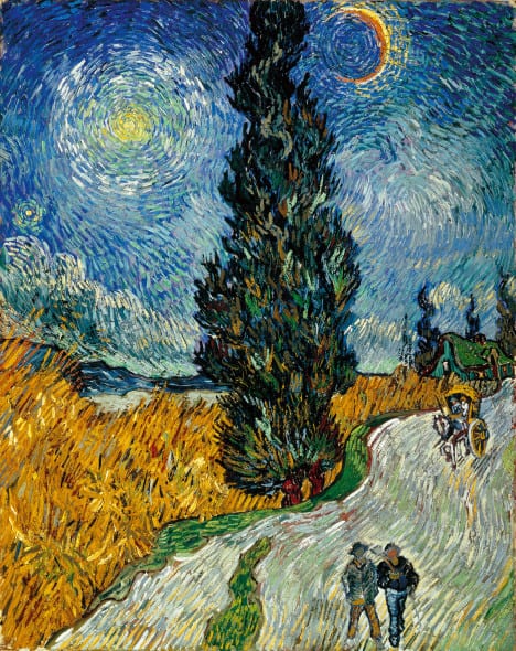 Van Gogh Vincent, Sentiero di notte in Provenza, 1890