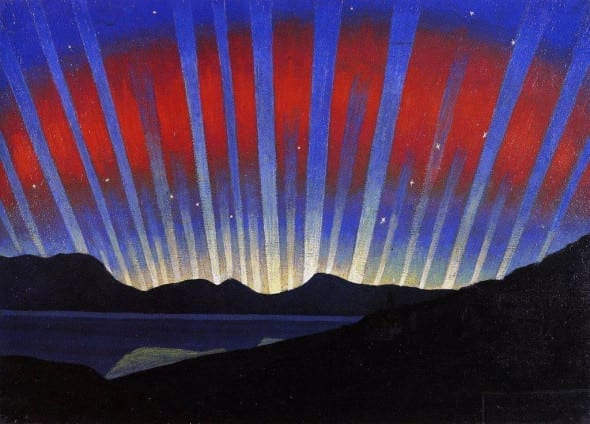 Luigi Russolo, Aurora boreale, 1938, olio su tela, Collezione privata, Lugano