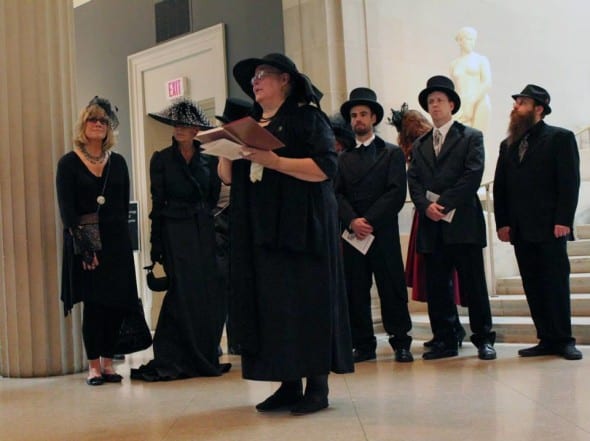 Linda Crocker, Simmons reading in Corcoran Atrium