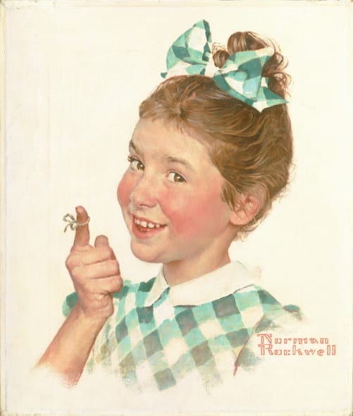 Norman-Rockwell-Girl with String