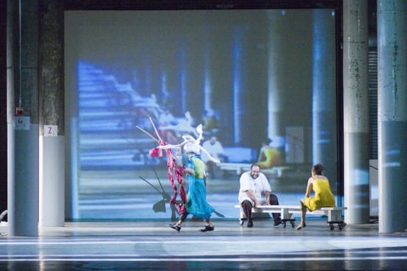 Joan Jonas The Shape, the Scent, the Feel of Things (2004/2007) Performance: Dia Beacon, New York, 2005 Photo: Paula Court Courtesy the artist