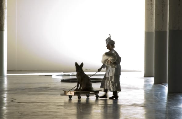 Joan Jonas The Shape, the Scent, the Feel of Things (2004/2007) Performance: Dia Beacon, New York, 2005 Photo: Paula Court Courtesy the artist