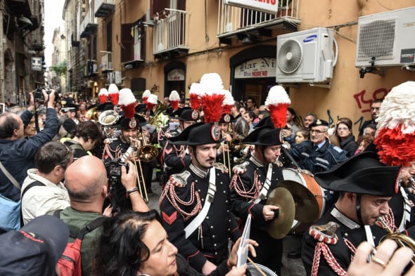 Fanfara Carabinieri_presentazione restauro Statua del Nilo_15 nov0236
