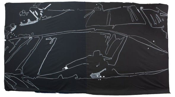 Giovanni Frangi Delta, 2014, 300x420cm, Pastelli grassi su tela