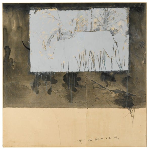 Mario Schifano - Petit en plein air gris