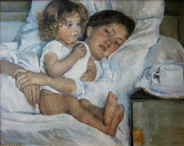 Mary Cassatt, Breakfast in Bed, 1897, Huntington Library, San Marino, California.