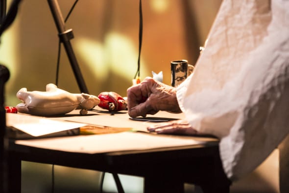 Joan Jonas Reanimation (2010/2012/2013) Performance: Fondazione HangarBicocca, Milan, 2014 Photo: MatteoScarpellini/almaphotos.net COurtesy the artist