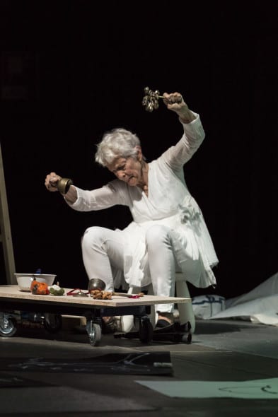 Joan Jonas Reanimation (2010/2012/2013) Performance: Fondazione HangarBicocca, Milan, 2014 Photo: MatteoScarpellini/almaphotos.net COurtesy the artist