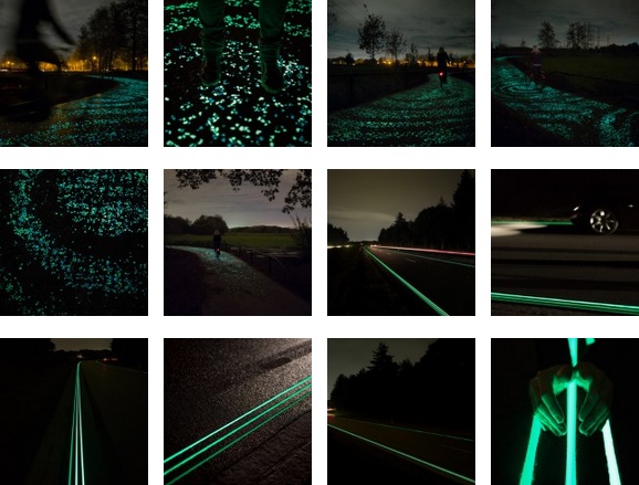 Piste ciclabili illuminate con progetto dello Studio Roosegaarde