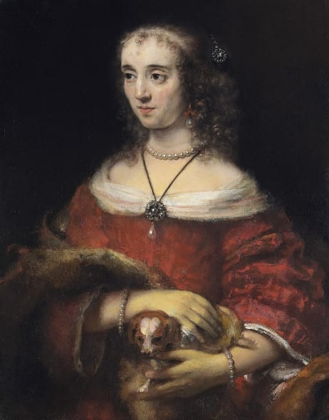 Rembrandt Portrait of a Lady with a Lap Dog, about 1662-5 Oil on canvas 81.3 x 64.1 cm Collection Art Gallery of Ontario, Toronto, Bequest of Frank P. Wood, 1955 © Art Gallery of Ontario, Toronto (54/30)
