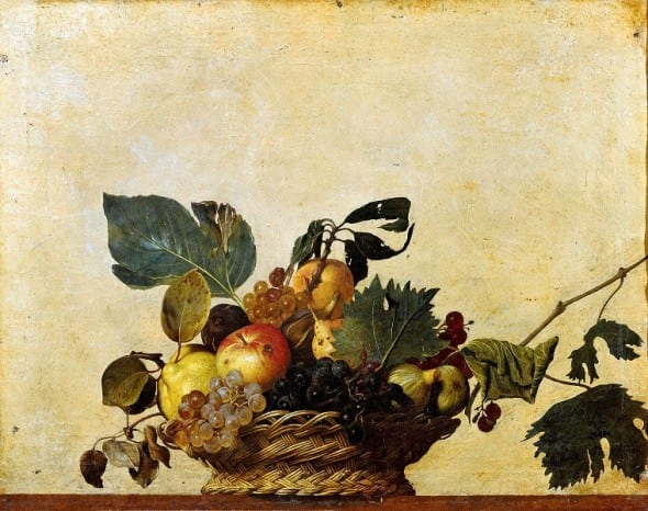 Michelangelo Merisi da Caravaggio, Canestra di frutta, Pinacoteca Ambrosiana
