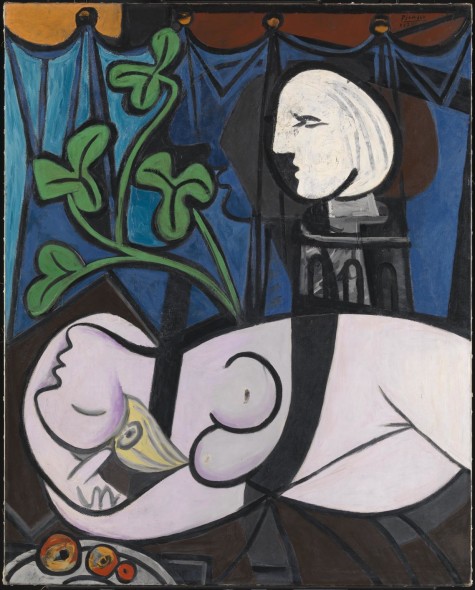 Picasso, Nude, Green leaves and Bust (also known as Nude with Sculptor's Turntable; Nu au plateau de sculpteur) 1932 