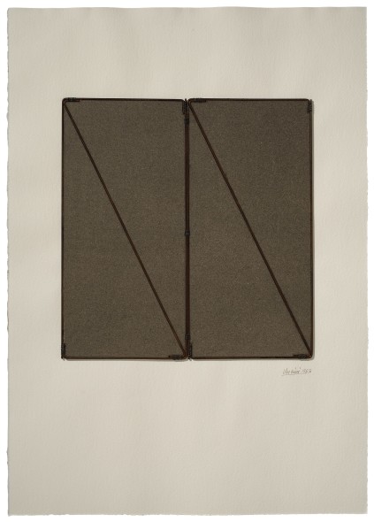 Giuseppe Uncini Untitled, 1963 Collage with iron on paper 70,5 x 50 cm