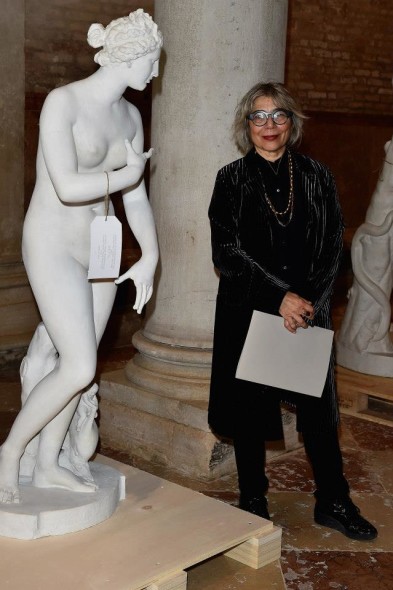 Alessandra Mammi attends the Fondazione Prada Opening, Lenders Lunch In Venice on May 6, 2015 in Venice, Italy. (Photo by Stefania D'Alessandro/Getty Images for Fondazione Prada)